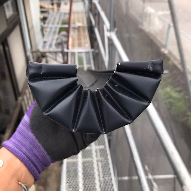 屋根雨樋工事　雨樋加工
