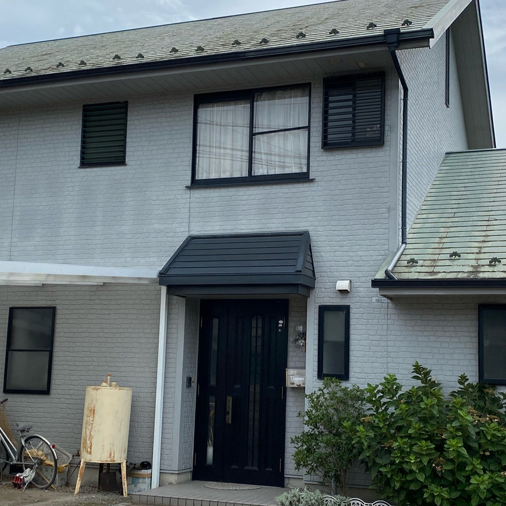 コロニアル屋根、外壁塗装工事　上田市